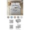 Mandy Duvet Set With Pillow Sham, Euro Sham, Decorative Pillows and Duvet Cover